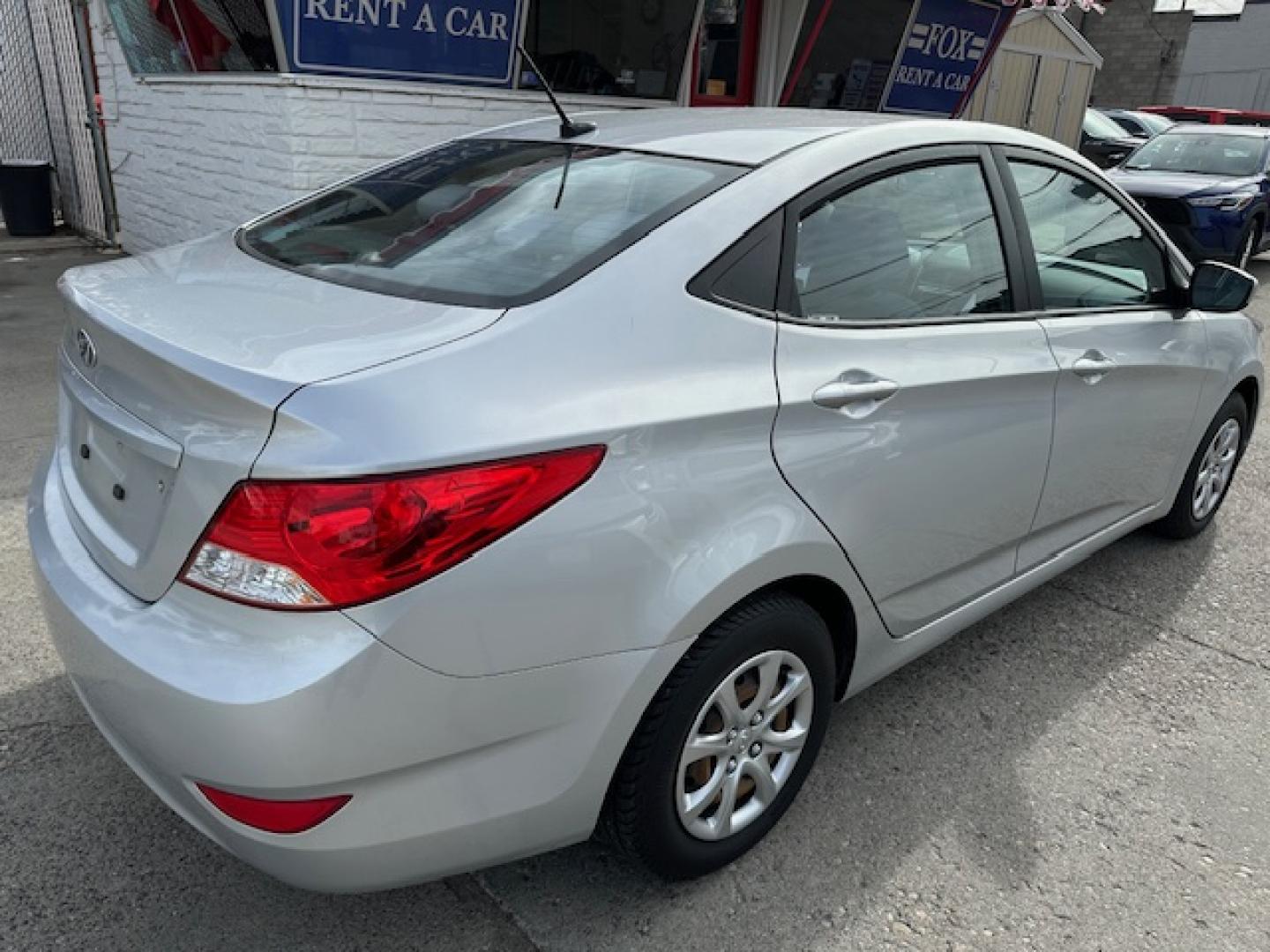 2013 Silver /Gray Hyundai Accent GLS (KMHCT4AE0DU) with an 4 Cylinder Engine engine, Automatic transmission, located at 3200 1st Avenue North, Billings, MT, 59101, (406) 245-9055, 45.779270, -108.510742 - Local Trade-in with Super Low Mileage and Excellent Price! Great Options Including Power Windows, Power Door Locks, Air Conditioning, Automatic Transmission and only 63,488 Miles! CarFax Dealer. Auto Brokers of Montana/AA&A Auto Rental/Fox Car Rental Billings - Photo#4
