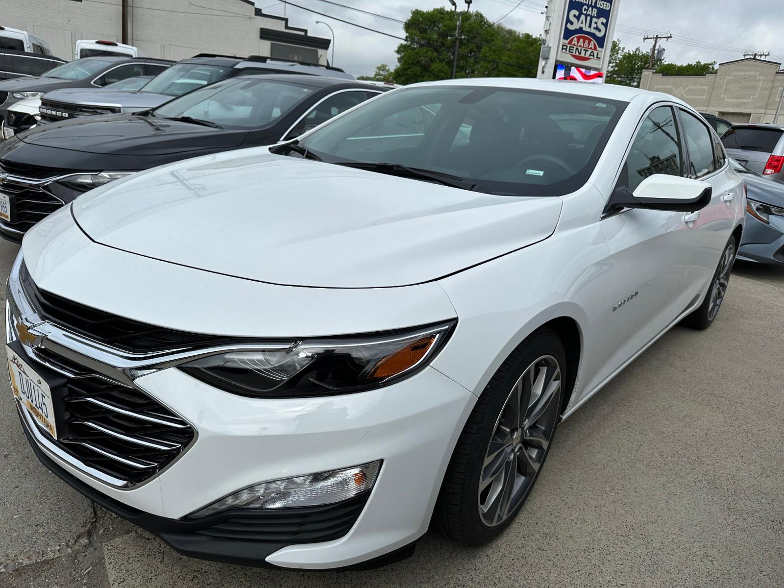 2021 White Chevrolet Malibu LT (1G1ZD5ST8MF) with an 1.5L L4 DOHC 16V engine, 6A transmission, located at 3200 1st Avenue North, Billings, MT, 59101, (406) 245-9055, 45.779270, -108.510742 - This is One of Our Full Sized Vehicles Available for Rent. Power Seat, Power Windows, Power Door Locks, Cruise Control, Tilt Steering Column, Air Conditioning and 20,000 Miles Auto Brokers of Montana/AA&A Auto Rental/Fox Car Rental Billings - Photo #0