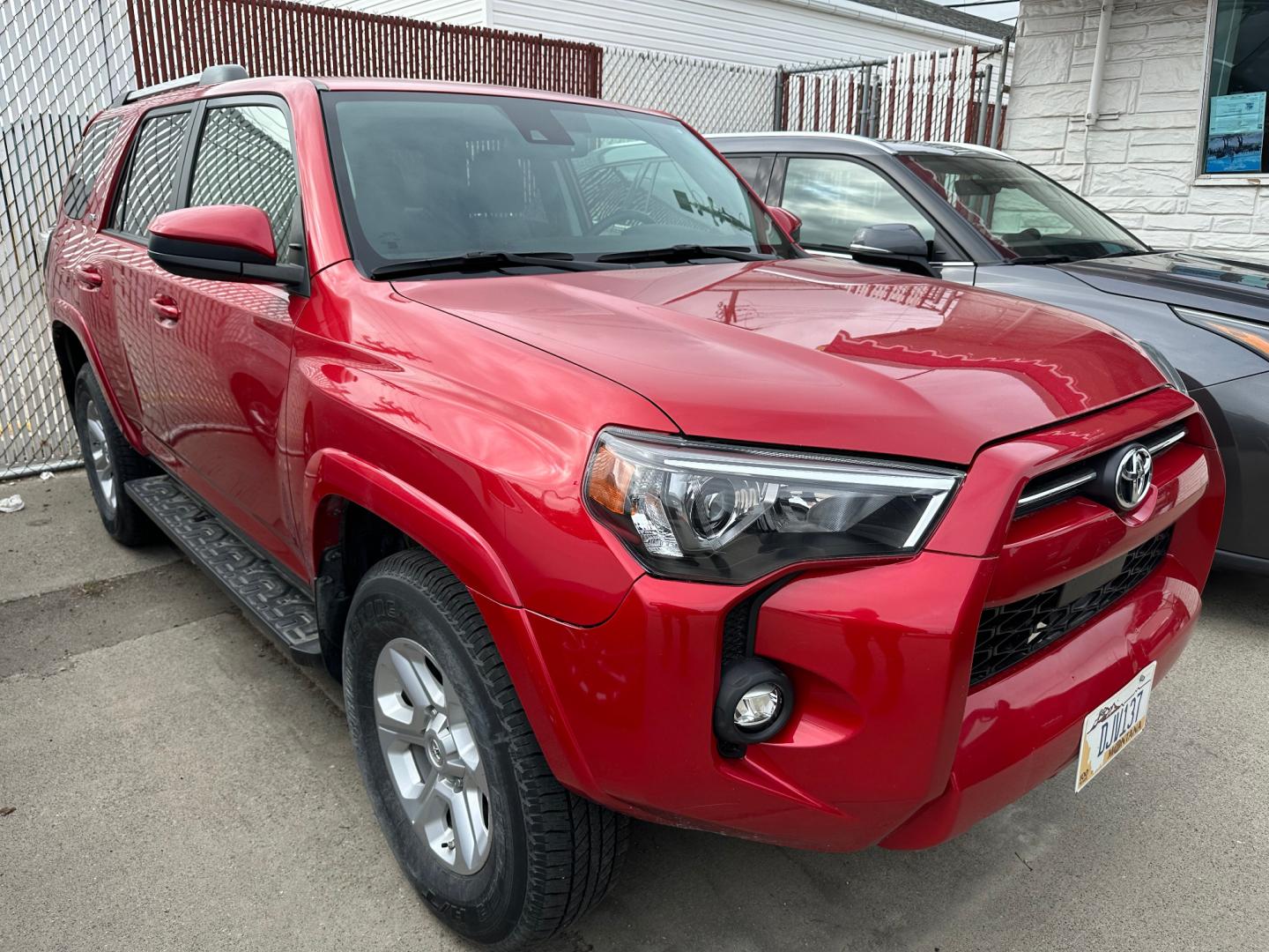 2021 Red Toyota 4Runner SR5 4WD (JTEMU5JR9M5) with an 4.0L V6 DOHC 24V engine, 5A transmission, located at 3200 1st Avenue North, Billings, MT, 59101, (406) 245-9055, 45.779270, -108.510742 - Available to Rent! Full Size SUV with Power Windows, Power Door Locks, Power Seat, Alloy Wheels, 4 Wheel Drive, Tow Package and More! Only 36,000 Miles and a CarFax Dealer. Auto Brokers of Montana/AA&A Auto Rental/Fox Car Rental Billings - Photo#0