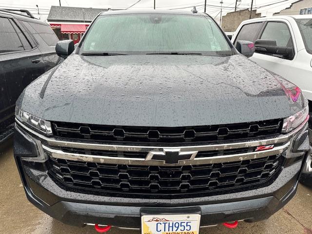 2021 Metallic Teal Chevrolet Tahoe Z71 (1GNSKPKD1MR) with an 5.3L V8 OHV 16V engine, 10A transmission, located at 3200 1st Avenue North, Billings, MT, 59101, (406) 245-9055, 45.779270, -108.510742 - Luxury Premium SUV Available for Rent or Purchase. Leather Quad Seating, Power Heated Seats, Tow Package, Running Boards and a Whole Lot More! CarFax Dealer Auto Brokers of Montana/AA&A Auto Rental/Fox Car Rental Billings - Photo#1