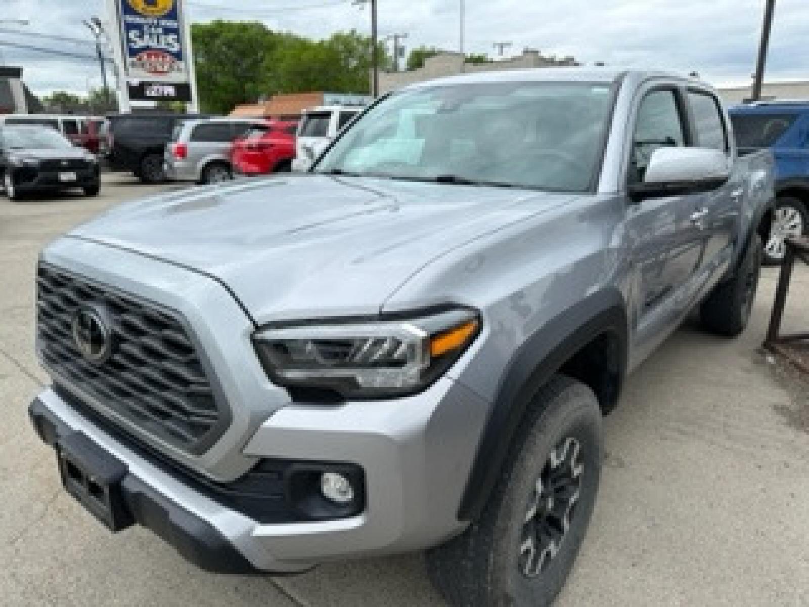 2020 SILVER Toyota Tacoma SR5 Double Cab Long Bed V6 6AT 4WD (3TMCZ5AN2LM) with an 3.5L V6 DOHC 24V engine, 6A transmission, located at 3200 1st Avenue North, Billings, MT, 59101, (406) 245-9055, 45.779270, -108.510742 - Super Sharp and Very Hard to Find! Low Mileage Tacoma 4 Door Long Box with TRD Package, Power Seat, Power Windows, Power Door Locks, Tow Package, Bed Liner and Only 15,300 Miles! Auto Brokers of Montana/AA&A Auto Rental/Fox Car Rental Billings - Photo #0
