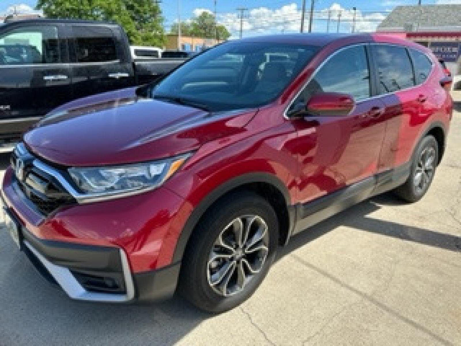 2020 Red /Gray Leather Honda CR-V EX-L AWD (5J6RW2H89LA) with an 1.5L L4 16V DOHC TURBO engine, CVT transmission, located at 3200 1st Avenue North, Billings, MT, 59101, (406) 245-9055, 45.779270, -108.510742 - Super Sharp Off Leased SUV. EX-L PAckage with Power Moon Roof, Leather Interior, Power Seat, Upgraded Sound System, Never Smoked In and Only 23,000 Miles! CarFax Dealer. Auto Brokers of Montana/AA&A Auto Rental/Fox Car Rental Billings - Photo #0