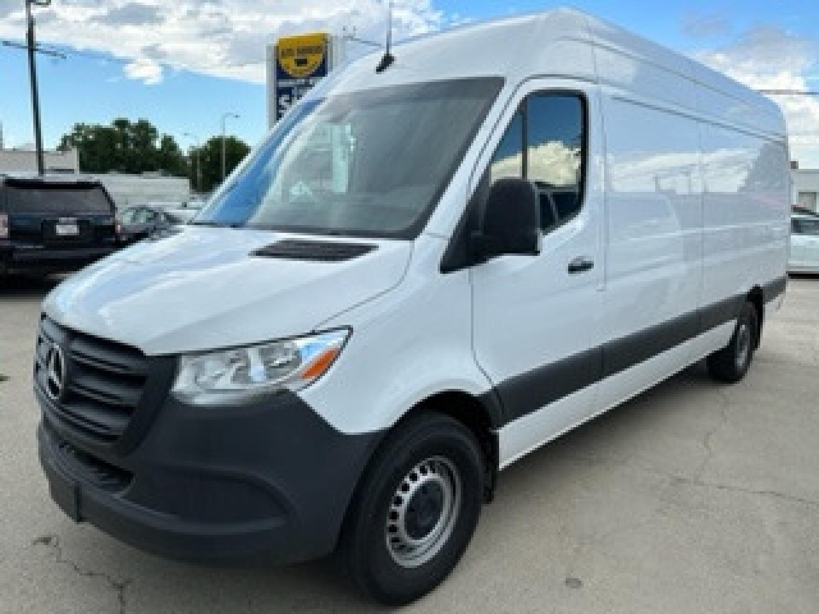 2022 White Mercedes-Benz Sprinter 2500 170-in. WB (W1Y40CHY6NT) with an 2.0L L4 engine, 7A transmission, located at 3200 1st Avenue North, Billings, MT, 59101, (406) 245-9055, 45.779270, -108.510742 - Super Hard to Find Sprinter Van with Only 10,500 Miles! Extended 170" Wheel Base, High Roof, Power Windows, Power Door Locks, Air Conditioning and Much More! CarFax Dealer. Auto Brokers of Montana/AA&A Auto Rental/Fox Car Rental Billings - Photo #0