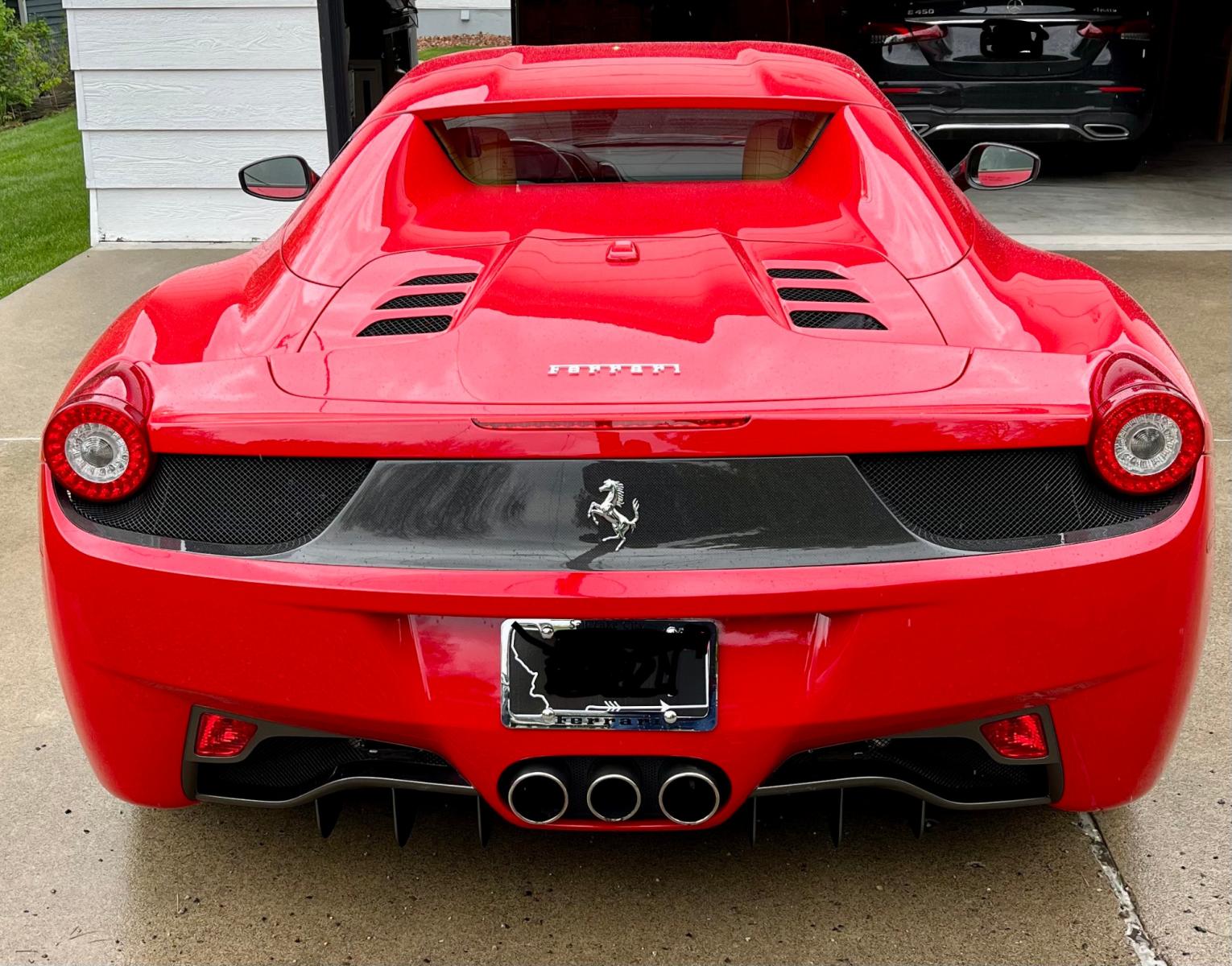 2014 Red /Buckskin Leather Ferrari 458 Spider (ZFF68NHA7E0) with an 4.5L V8 DOHC 32V engine, 7-Speed Automatic transmission, located at 3200 1st Avenue North, Billings, MT, 59101, (406) 245-9055, 45.779270, -108.510742 - Very Rare and Low Mileage Ferrari Hard Top Convertible. All the Ferrari Options, 7 Speed Automatic Transmission and less than 12,000 Miles. Shown by Appointment Only! Auto Brokers of Montana/AA&A Auto Rental/Fox Car Rental Billings - Photo #2