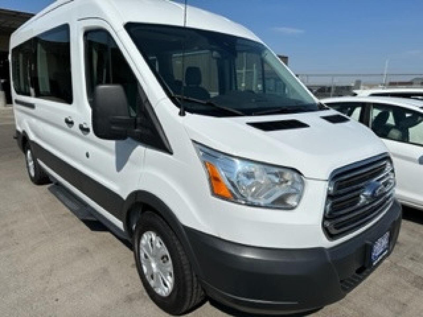 2016 White /Gray Ford Transit 350 Wagon Med. Roof XL w/Sliding Pass. 148-in. WB (1FBAX2CG1GK) with an 3.5L V6 DOHC 24V engine, 6A transmission, located at 3200 1st Avenue North, Billings, MT, 59101, (406) 245-9055, 45.779270, -108.510742 - FRESH OFF-LEASED AND WELL MAINTAINED! 15 Passenger with Tow Package, Power Windows, Power Door Locks, Passenger Side Running Board, Tilt Steering, Rear A/C and Heat and Much More. CarFax Dealer Auto Brokers of Montana/AA&A Auto Rental/Fox Car Rental in Billings - Photo #2
