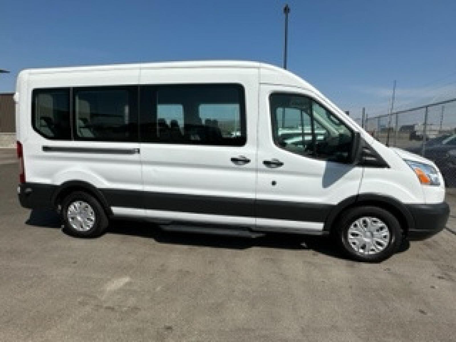 2016 White /Gray Ford Transit 350 Wagon Med. Roof XL w/Sliding Pass. 148-in. WB (1FBAX2CG1GK) with an 3.5L V6 DOHC 24V engine, 6A transmission, located at 3200 1st Avenue North, Billings, MT, 59101, (406) 245-9055, 45.779270, -108.510742 - FRESH OFF-LEASED AND WELL MAINTAINED! 15 Passenger with Tow Package, Power Windows, Power Door Locks, Passenger Side Running Board, Tilt Steering, Rear A/C and Heat and Much More. CarFax Dealer Auto Brokers of Montana/AA&A Auto Rental/Fox Car Rental in Billings - Photo #3