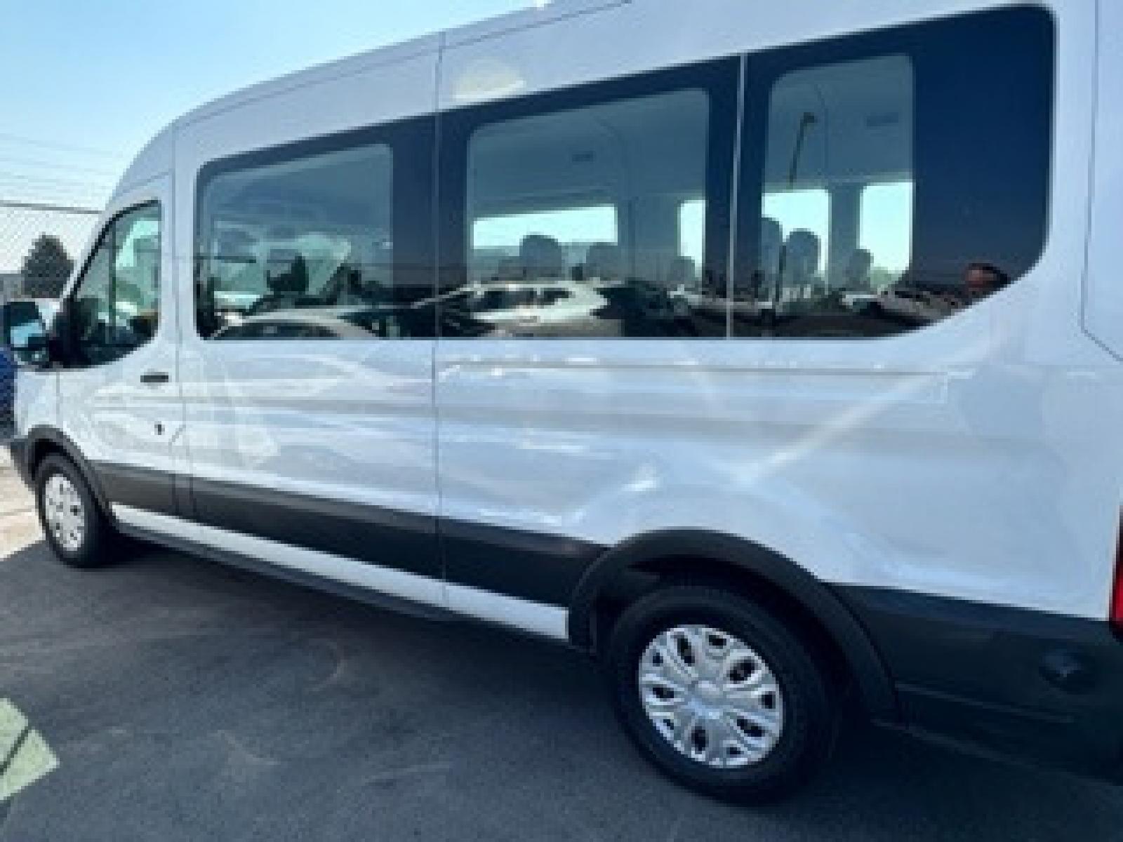 2016 White /Gray Ford Transit 350 Wagon Med. Roof XL w/Sliding Pass. 148-in. WB (1FBAX2CG1GK) with an 3.5L V6 DOHC 24V engine, 6A transmission, located at 3200 1st Avenue North, Billings, MT, 59101, (406) 245-9055, 45.779270, -108.510742 - FRESH OFF-LEASED AND WELL MAINTAINED! 15 Passenger with Tow Package, Power Windows, Power Door Locks, Passenger Side Running Board, Tilt Steering, Rear A/C and Heat and Much More. CarFax Dealer Auto Brokers of Montana/AA&A Auto Rental/Fox Car Rental in Billings - Photo #6