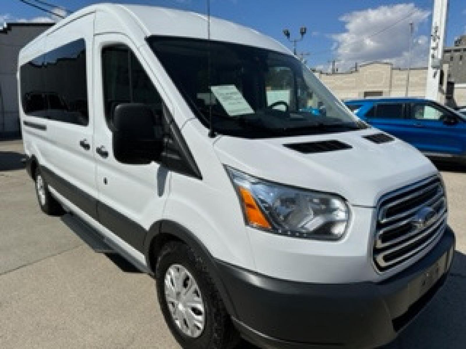 2015 White /GRAY Ford Transit 350 Wagon MID Roof XLT 60/40 Pass. 148-in. WB (1FBAX2CG3FK) with an 3.5L V6 DOHC 24V engine, 6-Speed Automatic transmission, located at 3200 1st Avenue North, Billings, MT, 59101, (406) 245-9055, 45.779270, -108.510742 - 15 Passenger, Medium Roof Ford Van. Power Windows, Power Door Locks, Tilt Steering Column, Cruise Control, Rear Air and Heat Controls, Towing and Much More! Only 75,000 Miles, CarFax Dealer. Auto Brokers of Montana/AA&A Auto Rental/Fox Car Rental Billings - Photo #2