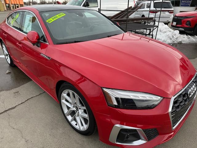 2024 Red /Black Leather Audi A5 Premium S line 45 TFSII quattro (WAUFACF54RA) with an 2.0L L4 DOHC 16V TURBO engine, 7A transmission, located at 3200 1st Avenue North, Billings, MT, 59101, (406) 245-9055, 45.779270, -108.510742 - Superb Transportation and Very Hard to Find! Audi 5 Hybrid, Premium Package, Panorama Roof, Quattro All Wheel Drive, Dual Power Seats, Lane Departure Warning, Large Backup Camera Screen, Power Windows, Power Door Locks, Premium Wheels, and Only 7,200 Miles! CarFax Dealer. Auto Brokers of Montana/ - Photo#2