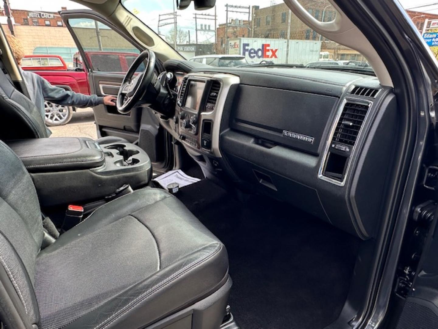 2015 Metallic /Charcoal leather RAM 3500 Laramie Crew Cab SWB 4WD (3C63R3EL6FG) with an 6.7L L6 OHV 24V TURBO DIESEL engine, 6-Speed Automatic transmission, located at 3200 1st Avenue North, Billings, MT, 59101, (406) 245-9055, 45.779270, -108.510742 - Super Nice and Rare, 1 Owner 3500 Crew Cab 4X4 Truck with All the Whistles and Bells! Cummins Diesel, Laramie Package, Power Moon Roof, Dual Power Seats, Bed Liner, Tow Package, Full Leather Interior, Automatic Transmission, Power Windows, Power Door Locks, Full Floor Mats, Dual Air Suspension for - Photo#16