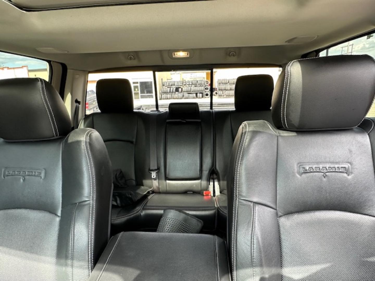 2015 Metallic /Charcoal leather RAM 3500 Laramie Crew Cab SWB 4WD (3C63R3EL6FG) with an 6.7L L6 OHV 24V TURBO DIESEL engine, 6-Speed Automatic transmission, located at 3200 1st Avenue North, Billings, MT, 59101, (406) 245-9055, 45.779270, -108.510742 - Super Nice and Rare, 1 Owner 3500 Crew Cab 4X4 Truck with All the Whistles and Bells! Cummins Diesel, Laramie Package, Power Moon Roof, Dual Power Seats, Bed Liner, Tow Package, Full Leather Interior, Automatic Transmission, Power Windows, Power Door Locks, Full Floor Mats, Dual Air Suspension for - Photo#14