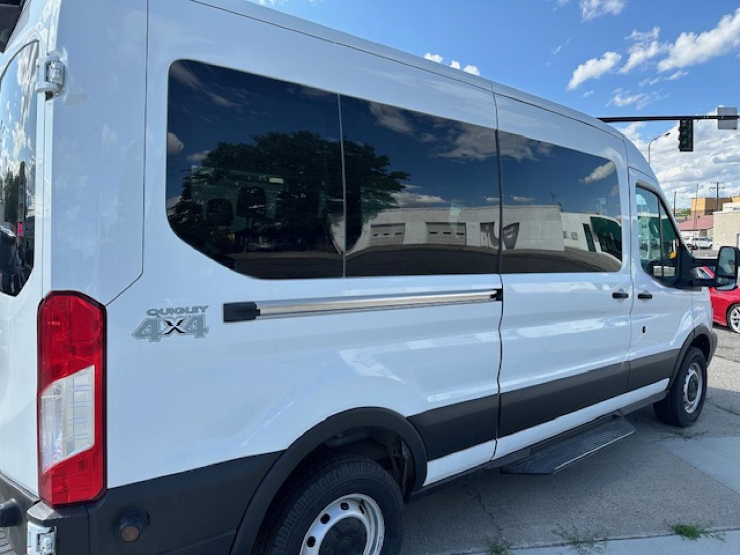 2019 White /Gray Cloth Ford Transit 350 Extended XLT , Automatic transmission, located at 3200 1st Avenue North, Billings, MT, 59101, (406) 245-9055, 45.779270, -108.510742 - This is One of Our Vehicles Available to Rent or Purchase. Very Hard to Find with Power Windows, Power Seat, Power Door Locks, Tilt Steering Column, Cruise Speed Control, Wheels, Quigley 4X4 Coversion and Much More! Auto Brokers/AA&A Auto Rental/Fox Car Rental Billings - Photo#2