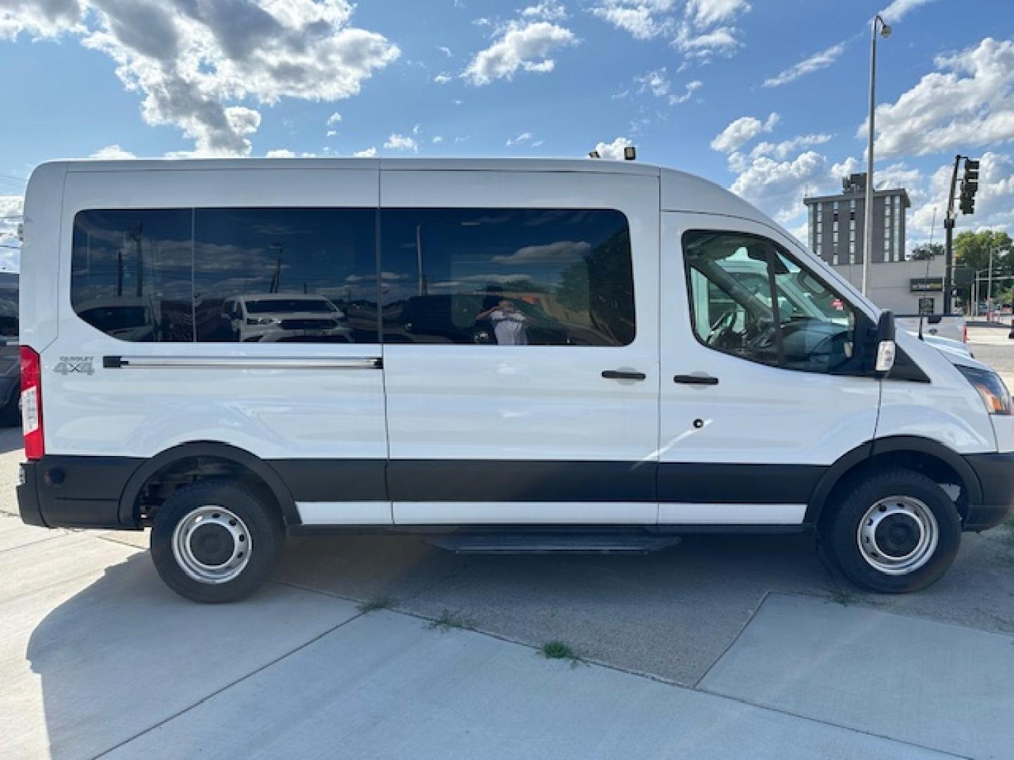 2019 White /Gray Cloth Ford Transit 350 Extended XLT , Automatic transmission, located at 3200 1st Avenue North, Billings, MT, 59101, (406) 245-9055, 45.779270, -108.510742 - This is One of Our Vehicles Available to Rent or Purchase. Very Hard to Find with Power Windows, Power Seat, Power Door Locks, Tilt Steering Column, Cruise Speed Control, Wheels, Quigley 4X4 Coversion and Much More! Auto Brokers/AA&A Auto Rental/Fox Car Rental Billings - Photo#7