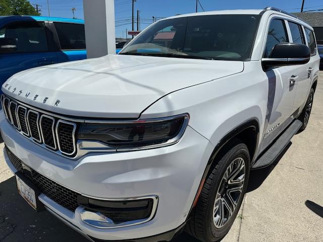 2023 White /Charcoal Leather Jeep Wagoneer L L , Automatic transmission, located at 3200 1st Avenue North, Billings, MT, 59101, (406) 245-9055, 45.779270, -108.510742 - This is One of Our Luxury SUV Vehicles Available to Rent. Power Windows, Power Seats, Power Door Locks, Leather, Tilt Steering Column, Cruise Speed Control, Wheels, 3rd Row Seating and Much More! Auto Brokers/AA&A Auto Rental/Fox Car Rental Billings - Photo#0