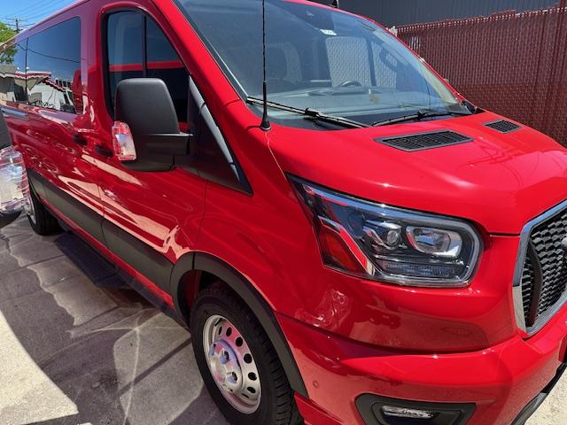 2023 Red /Gray Cloth Ford Transit 350 Extended XLT , Automatic transmission, located at 3200 1st Avenue North, Billings, MT, 59101, (406) 245-9055, 45.779270, -108.510742 - Rent One of Our All Wheel Drive Passenger Vans Available with Power Windows, Power Door Locks, Tilt Steering Column, Cruise Speed Control, Backup Camera, Lane Departure Sensors and More! Available to Rent in 12 Passenger or 15 Passenger Configurations. Auto Brokers/AA&A Auto Rental/Fox Car Rental - Photo#1