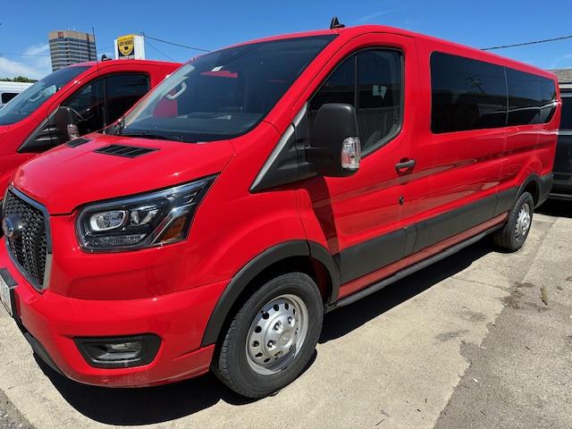 2023 Red /Gray Cloth Ford Transit 350 Extended XLT , Automatic transmission, located at 3200 1st Avenue North, Billings, MT, 59101, (406) 245-9055, 45.779270, -108.510742 - Rent One of Our All Wheel Drive Passenger Vans Available with Power Windows, Power Door Locks, Tilt Steering Column, Cruise Speed Control, Backup Camera, Lane Departure Sensors and More! Available to Rent in 12 Passenger or 15 Passenger Configurations. Auto Brokers/AA&A Auto Rental/Fox Car Rental - Photo#0
