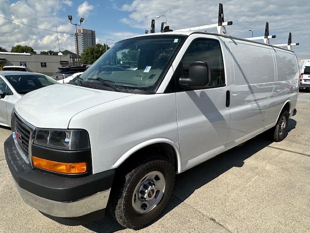 2021 White /Gray GMC Savana G2500 Extended Cargo (1GTW7BF17M1) with an 2.8L L4 TURBO DIESEL engine, 6A transmission, located at 3200 1st Avenue North, Billings, MT, 59101, (406) 245-9055, 45.779270, -108.510742 - Super Sharp and Rare! Duramax Diesel 2500 Extended Cargo Van with New Tires, Bulk Head, Bins, Shelving, Adrian Roof Rack, Power Windows, Power Door Locks, Tilt Steering, Cruise Control, Air Conditioning, Extremely Low Mileage and Much More! CarFax Dealer. Auto Brokers of Montana/AA&A Auto Rental/ - Photo#0
