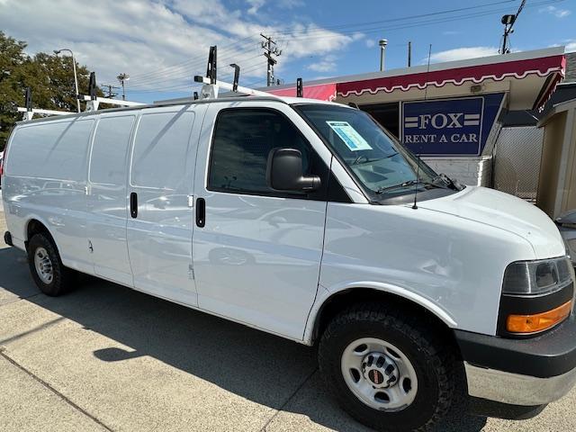 2021 White /Gray GMC Savana G2500 Extended Cargo (1GTW7BF17M1) with an 2.8L L4 TURBO DIESEL engine, 6A transmission, located at 3200 1st Avenue North, Billings, MT, 59101, (406) 245-9055, 45.779270, -108.510742 - Super Sharp and Rare! Duramax Diesel 2500 Extended Cargo Van with New Tires, Bulk Head, Bins, Shelving, Adrian Roof Rack, Power Windows, Power Door Locks, Tilt Steering, Cruise Control, Air Conditioning, Extremely Low Mileage and Much More! CarFax Dealer. Auto Brokers of Montana/AA&A Auto Rental/ - Photo#3