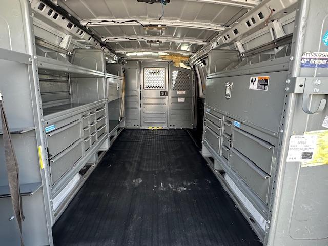 2021 White /Gray GMC Savana G2500 Extended Cargo (1GTW7BF17M1) with an 2.8L L4 TURBO DIESEL engine, 6A transmission, located at 3200 1st Avenue North, Billings, MT, 59101, (406) 245-9055, 45.779270, -108.510742 - Super Sharp and Rare! Duramax Diesel 2500 Extended Cargo Van with New Tires, Bulk Head, Bins, Shelving, Adrian Roof Rack, Power Windows, Power Door Locks, Tilt Steering, Cruise Control, Air Conditioning, Extremely Low Mileage and Much More! CarFax Dealer. Auto Brokers of Montana/AA&A Auto Rental/ - Photo#14