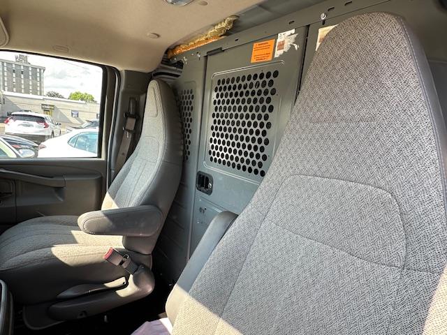 2021 White /Gray GMC Savana G2500 Extended Cargo (1GTW7BF17M1) with an 2.8L L4 TURBO DIESEL engine, 6A transmission, located at 3200 1st Avenue North, Billings, MT, 59101, (406) 245-9055, 45.779270, -108.510742 - Super Sharp and Rare! Duramax Diesel 2500 Extended Cargo Van with New Tires, Bulk Head, Bins, Shelving, Adrian Roof Rack, Power Windows, Power Door Locks, Tilt Steering, Cruise Control, Air Conditioning, Extremely Low Mileage and Much More! CarFax Dealer. Auto Brokers of Montana/AA&A Auto Rental/ - Photo#12