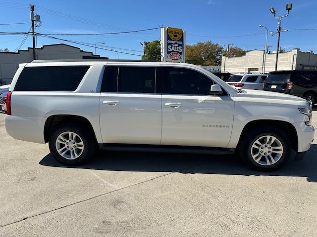2015 Pearl White /Buckskin Chevrolet Suburban LT 1500 4WD (1GNSKJKC5FR) with an 5.3L V8 OHV 16V engine, 6-Speed Automatic transmission, located at 3200 1st Avenue North, Billings, MT, 59101, (406) 245-9055, 45.779270, -108.510742 - Very Nice Montana Trade-In. LT Package with Dual Power Leather Seats, Quad Seating, Power Moonroof, Power Lift Gate, Remote Start, Running Boards, 4X4, Lot of Miles but Well Taken Care Of and Way Less than Book Value! CarFax Dealer. Auto Brokers of Montana/AA&A Auto Rental/Fox Car Rental Billings - Photo#3