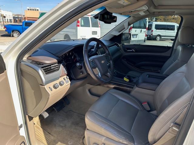 2015 Pearl White /Buckskin Chevrolet Suburban LT 1500 4WD (1GNSKJKC5FR) with an 5.3L V8 OHV 16V engine, 6-Speed Automatic transmission, located at 3200 1st Avenue North, Billings, MT, 59101, (406) 245-9055, 45.779270, -108.510742 - Very Nice Montana Trade-In. LT Package with Dual Power Leather Seats, Quad Seating, Power Moonroof, Power Lift Gate, Remote Start, Running Boards, 4X4, Lot of Miles but Well Taken Care Of and Way Less than Book Value! CarFax Dealer. Auto Brokers of Montana/AA&A Auto Rental/Fox Car Rental Billings - Photo#8
