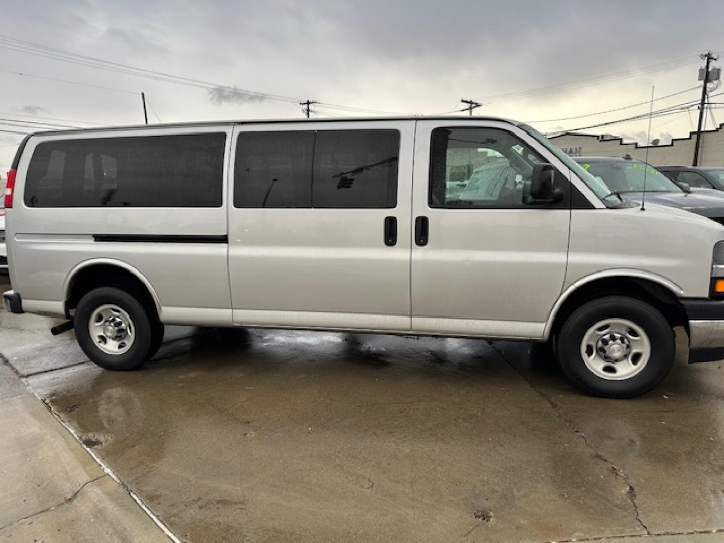 2019 SILVER /Beige Chevrolet Express LT 3500 Extended (1GAZGPFP4K1) with an 4.3L V6 engine, 6A transmission, located at 3200 1st Ave North, Billings, MT, 59101, (406) 245-9759, 45.779270, -108.510742 - Super Low Mileage Extended 12 Passenger Van. Power Windows, Power Door Locks, Tilt Steering Column, Cruise Control, LT Package, Front & Rear Heat/Air Conditioning and Much More! CarFax Dealer. Auto Brokers of Montana/AA&A Auto Rental/Fox Car Rental Billings - Photo#3