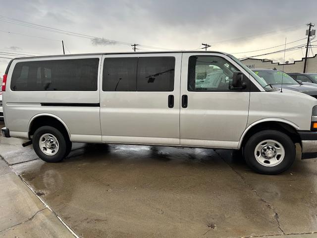 2019 SILVER /Beige Chevrolet Express LT 3500 Extended (1GAZGPFP4K1) with an 4.3L V6 engine, 6A transmission, located at 3200 1st Ave North, Billings, MT, 59101, (406) 245-9759, 45.779270, -108.510742 - Super Low Mileage Extended 12 Passenger Van. Power Windows, Power Door Locks, Tilt Steering Column, Cruise Control, LT Package, Front & Rear Heat/Air Conditioning and Much More! CarFax Dealer. Auto Brokers of Montana/AA&A Auto Rental/Fox Car Rental Billings - Photo#3