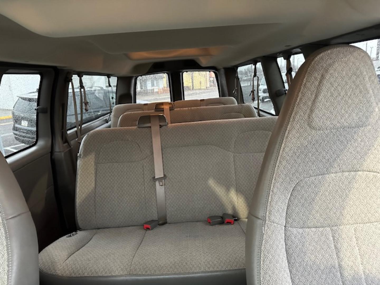 2019 SILVER /Beige Chevrolet Express LT 3500 Extended (1GAZGPFP4K1) with an 4.3L V6 engine, 6A transmission, located at 3200 1st Ave North, Billings, MT, 59101, (406) 245-9759, 45.779270, -108.510742 - Super Low Mileage Extended 12 Passenger Van. Power Windows, Power Door Locks, Tilt Steering Column, Cruise Control, LT Package, Front & Rear Heat/Air Conditioning and Much More! CarFax Dealer. Auto Brokers of Montana/AA&A Auto Rental/Fox Car Rental Billings - Photo#11