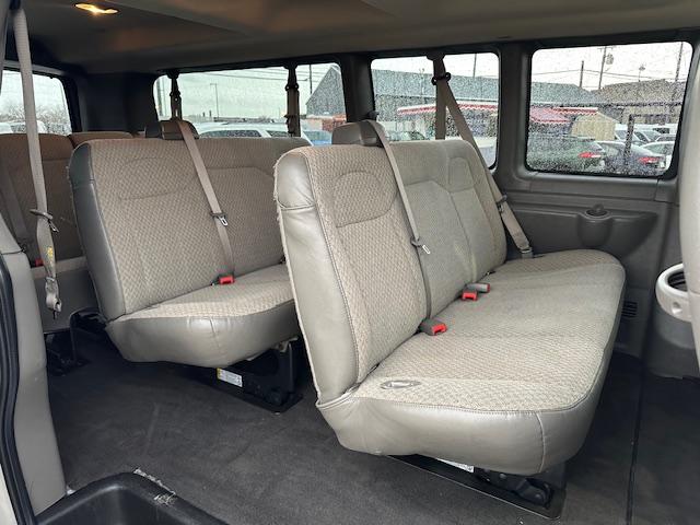 2019 SILVER /Beige Chevrolet Express LT 3500 Extended (1GAZGPFP4K1) with an 4.3L V6 engine, 6A transmission, located at 3200 1st Ave North, Billings, MT, 59101, (406) 245-9759, 45.779270, -108.510742 - Super Low Mileage Extended 12 Passenger Van. Power Windows, Power Door Locks, Tilt Steering Column, Cruise Control, LT Package, Front & Rear Heat/Air Conditioning and Much More! CarFax Dealer. Auto Brokers of Montana/AA&A Auto Rental/Fox Car Rental Billings - Photo#13