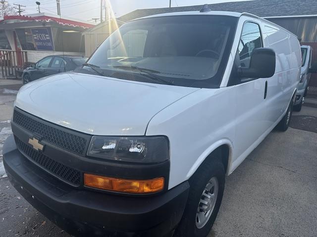 2019 White /Gray Chevrolet Express 2500 Cargo Extended (1GCWGBFP6K1) with an 4.3L V6 engine, 6A transmission, located at 3200 1st Avenue North, Billings, MT, 59101, (406) 245-9055, 45.779270, -108.510742 - Extended Length Chevrolet 2500 Cargo Van. Power Windows, Power Door Locks, Tilt Steering Column, Cruise Control, Air Conditioning and More! CarFax Dealer. Auto Brokers of Montana/AA&A Auto Rental/Fox Car Rental in Billings - Photo#0
