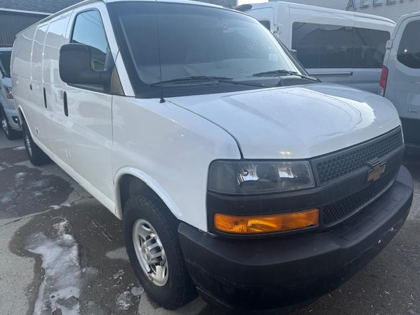 2019 White /Gray Chevrolet Express 2500 Cargo Extended (1GCWGBFP6K1) with an 4.3L V6 engine, 6A transmission, located at 3200 1st Avenue North, Billings, MT, 59101, (406) 245-9055, 45.779270, -108.510742 - Extended Length Chevrolet 2500 Cargo Van. Power Windows, Power Door Locks, Tilt Steering Column, Cruise Control, Air Conditioning and More! CarFax Dealer. Auto Brokers of Montana/AA&A Auto Rental/Fox Car Rental in Billings- Photo#2