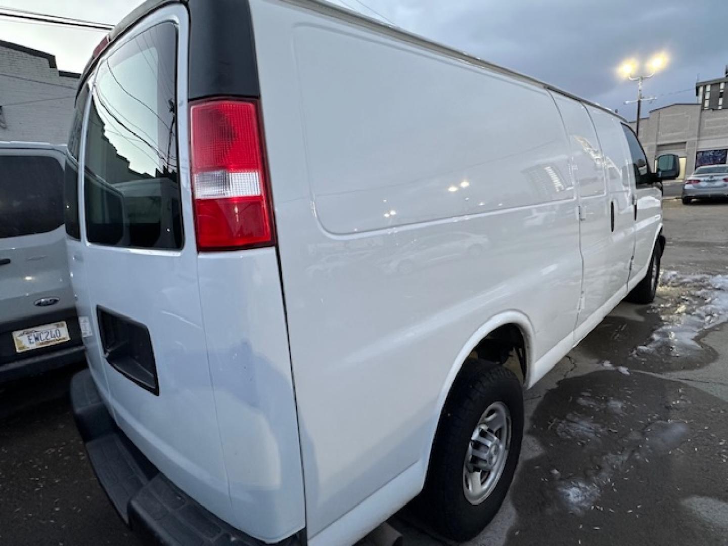 2019 White /Gray Chevrolet Express 2500 Cargo Extended (1GCWGBFP6K1) with an 4.3L V6 engine, 6A transmission, located at 3200 1st Avenue North, Billings, MT, 59101, (406) 245-9055, 45.779270, -108.510742 - Extended Length Chevrolet 2500 Cargo Van. Power Windows, Power Door Locks, Tilt Steering Column, Cruise Control, Air Conditioning and More! CarFax Dealer. Auto Brokers of Montana/AA&A Auto Rental/Fox Car Rental in Billings- Photo#4