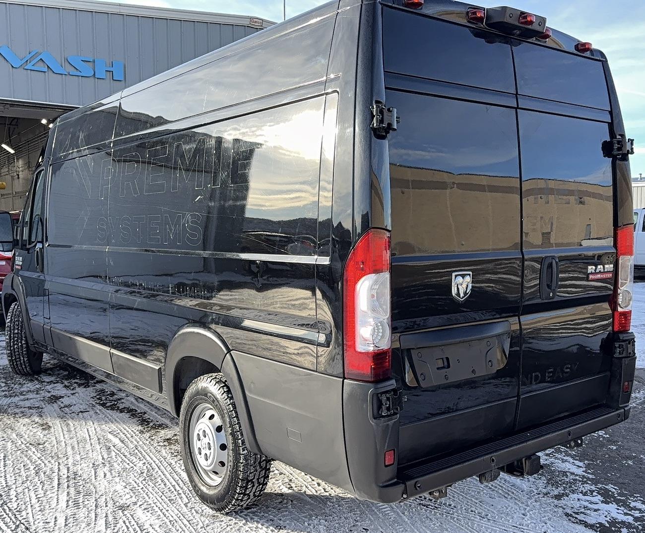 2019 Black /Gray RAM Promaster 3500 High Roof Tradesman 159-in. WB Ext (3C6URVJG9KE) with an 3.6L V6 engine, 6A transmission, located at 3200 1st Avenue North, Billings, MT, 59101, (406) 245-9055, 45.779270, -108.510742 - Very Hard to Find! 1 Ton, Hi-Roof, Extended Wheel Base Cargo Van with Bulk Head, Power Windows, Power Door Locks, Air Conditioning and Much More! Only 59,300 Miles. CarFax Dealer Auto Brokers of Montana/AA&A Auto Rental/Fox Car Rental Billings - Photo#1