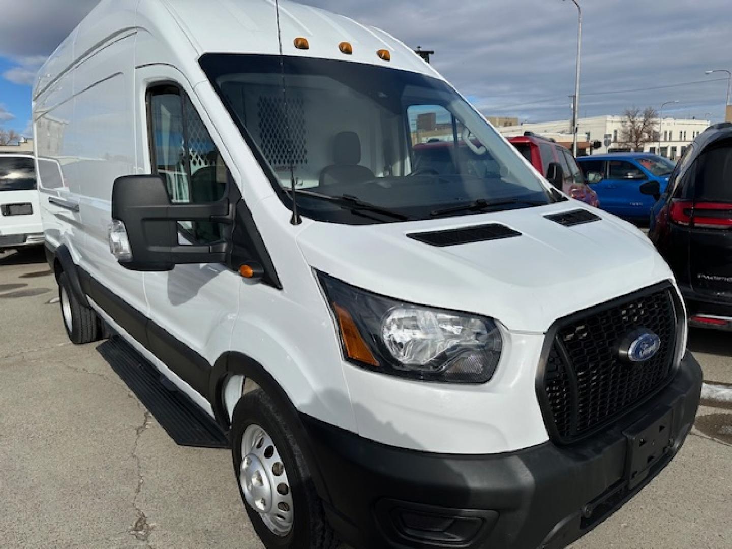 2021 White /Gray Ford Transit 350 Van HD High Roof 10360lb GVWR Dual Slide EL (1FTRS4UG3MK) with an 3.5L V6 DOHC 24V engine, 6A transmission, located at 3200 1st Avenue North, Billings, MT, 59101, (406) 245-9055, 45.779270, -108.510742 - Off-Lease, Hi-Roof, Dually, Extended All Wheel Drive Cargo Van. Eco-Boost Engine, Power Windows, Power Door Locks, Tilt Steering, Cruise Control, Pass-Thru Bulk Head, Shelving and Only 60,475 Miles! CarFax Dealer Auto Brokers of Montana/AA&A Auto Rental/Fox Car Rental Billings - Photo#2