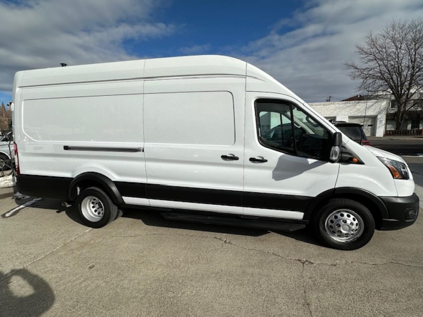 2021 White /Gray Ford Transit 350 Van HD High Roof 10360lb GVWR Dual Slide EL (1FTRS4UG3MK) with an 3.5L V6 DOHC 24V engine, 6A transmission, located at 3200 1st Avenue North, Billings, MT, 59101, (406) 245-9055, 45.779270, -108.510742 - Off-Lease, Hi-Roof, Dually, Extended All Wheel Drive Cargo Van. Eco-Boost Engine, Power Windows, Power Door Locks, Tilt Steering, Cruise Control, Pass-Thru Bulk Head, Shelving and Only 60,475 Miles! CarFax Dealer Auto Brokers of Montana/AA&A Auto Rental/Fox Car Rental Billings - Photo#3