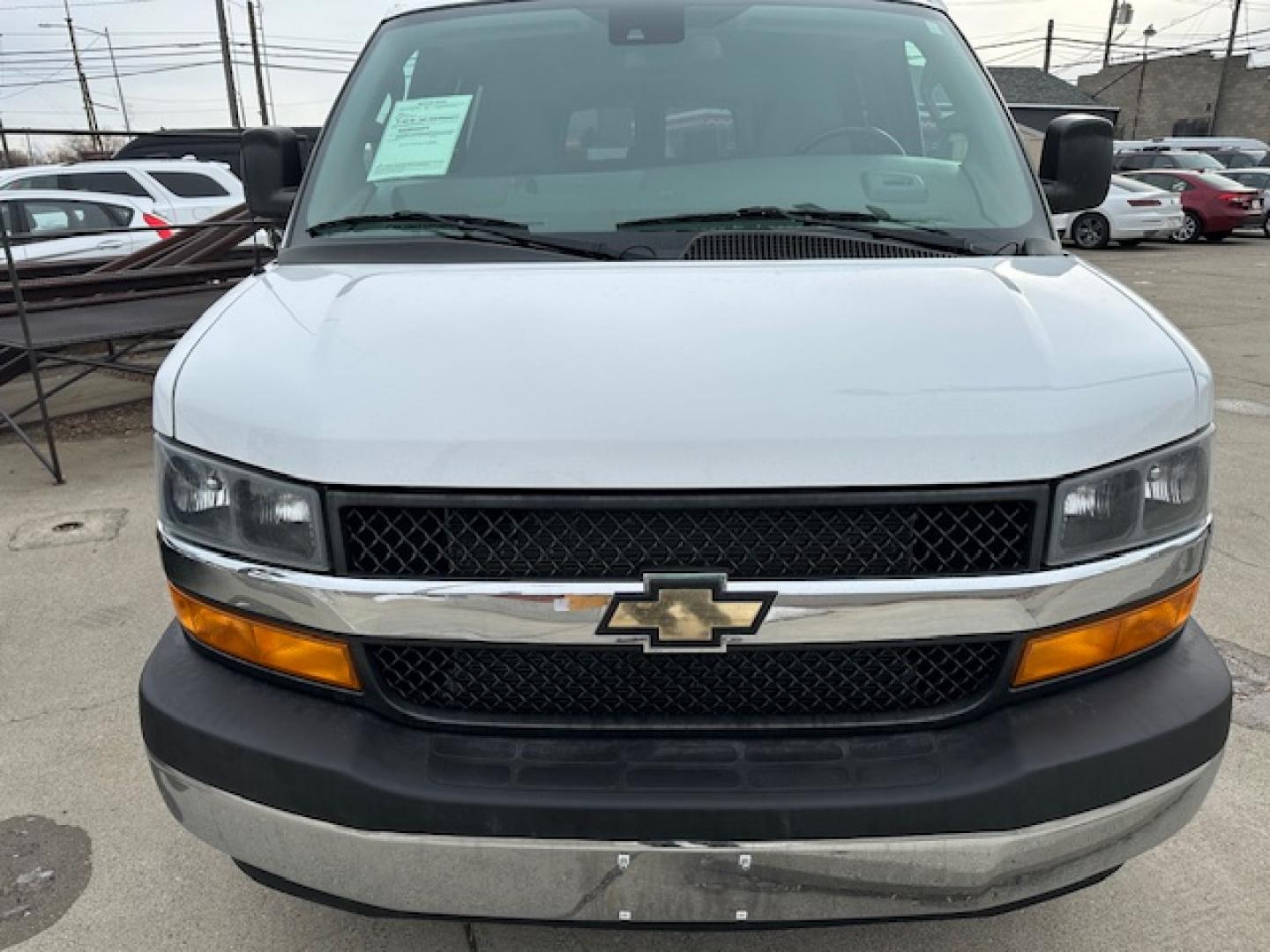 2019 White /Beige Cloth Chevrolet Express LT 3500 Extended (1GAZGPFPXK1) with an 4.3L V6 engine, 6A transmission, located at 3200 1st Avenue North, Billings, MT, 59101, (406) 245-9055, 45.779270, -108.510742 - Super Low Mileage Extended 12 Passenger Van! Power Window, Power Door locks, Tilt Steering Column, Cruise Control, 12 Passenger Seating with Storage Space behind the Rear Seat, Privacy Glass, Rear Heating and Air Conditioning and Much More. CarFax Dealer Auto Brokers of Montana/AA&A Auto Rental/F - Photo#1