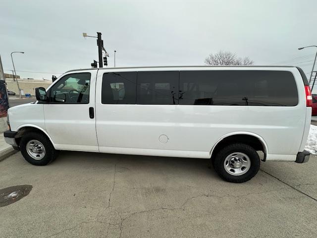 2019 White /Beige Cloth Chevrolet Express LT 3500 Extended (1GAZGPFPXK1) with an 4.3L V6 engine, 6A transmission, located at 3200 1st Avenue North, Billings, MT, 59101, (406) 245-9055, 45.779270, -108.510742 - Super Low Mileage Extended 12 Passenger Van! Power Window, Power Door locks, Tilt Steering Column, Cruise Control, 12 Passenger Seating with Storage Space behind the Rear Seat, Privacy Glass, Rear Heating and Air Conditioning and Much More. CarFax Dealer Auto Brokers of Montana/AA&A Auto Rental/F - Photo#7