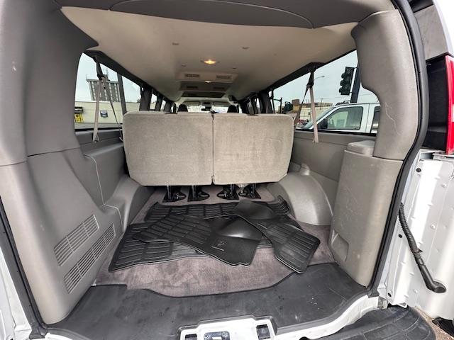 2019 White /Beige Cloth Chevrolet Express LT 3500 Extended (1GAZGPFPXK1) with an 4.3L V6 engine, 6A transmission, located at 3200 1st Avenue North, Billings, MT, 59101, (406) 245-9055, 45.779270, -108.510742 - Super Low Mileage Extended 12 Passenger Van! Power Window, Power Door locks, Tilt Steering Column, Cruise Control, 12 Passenger Seating with Storage Space behind the Rear Seat, Privacy Glass, Rear Heating and Air Conditioning and Much More. CarFax Dealer Auto Brokers of Montana/AA&A Auto Rental/F - Photo#13