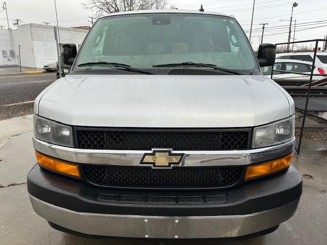 2019 Gray /Gray Cloth Chevrolet Express LT (1GAZGPFP4K1) with an V6 engine, Automatic transmission, located at 3200 1st Avenue North, Billings, MT, 59101, (406) 245-9055, 45.779270, -108.510742 - Super Low Mileage Extended 12 Passenger Van. Power Windows, Power Door Locks, Tilt Steering Column, Cruise Control, LT Package, Front & Rear Heat/Air Conditioning, Privacy Glass and Much More! CarFax Dealer. Auto Brokers of Montana/AA&A Auto Rental/Fox Car Rental Billings - Photo#1