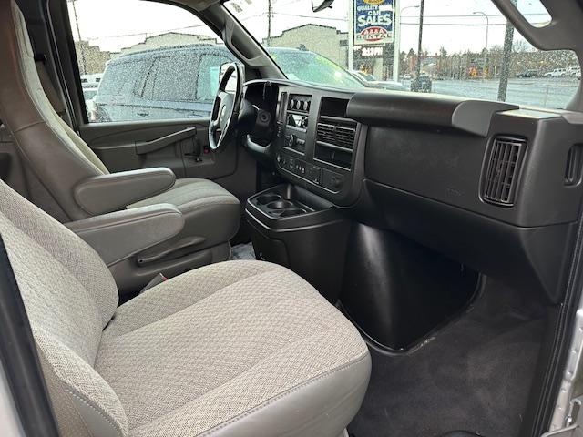 2019 Gray /Gray Cloth Chevrolet Express LT (1GAZGPFP4K1) with an V6 engine, Automatic transmission, located at 3200 1st Avenue North, Billings, MT, 59101, (406) 245-9055, 45.779270, -108.510742 - Super Low Mileage Extended 12 Passenger Van. Power Windows, Power Door Locks, Tilt Steering Column, Cruise Control, LT Package, Front & Rear Heat/Air Conditioning, Privacy Glass and Much More! CarFax Dealer. Auto Brokers of Montana/AA&A Auto Rental/Fox Car Rental Billings - Photo#8