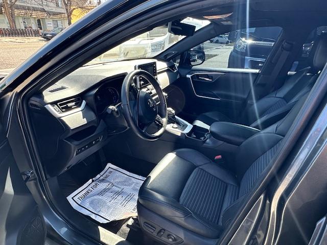 2021 Charcoal /Charcoal Gray Leather w/ Blue Highlights Toyota RAV4 Hybrid XSE (4T3E6RFV2MU) with an 2.5L L4 DOHC 16V HYBRID engine, CVT transmission, located at 3200 1st Avenue North, Billings, MT, 59101, (406) 245-9055, 45.779270, -108.510742 - Super Hard to Find Loaded Up Toyota Rav4 with Low Mileage. All Wheel Drive, Top of the Line XSE Model, Hybrid Powertrain, Power Seat, Power Moon Roof, Power Rear Hatch, Tu-Tone Exterior Trim Package Including Wheels, Power Windows, Power Door Locks, Navigation, Adaptive Cruise Control, Air Condition - Photo#8