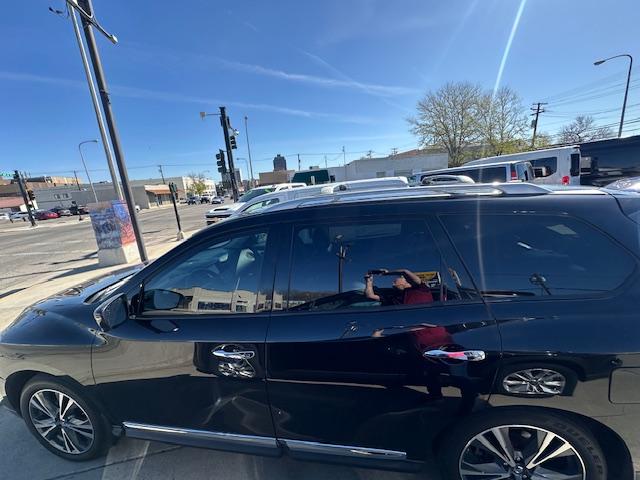 2018 Black /Charcoal Leather Nissan Pathfinder Platinum (5N1DR2MN4JC) with an 3.5L V6 DOHC 24V engine, CVT transmission, located at 3200 1st Avenue North, Billings, MT, 59101, (406) 245-9055, 45.779270, -108.510742 - Great Value and 3rd Row Seating! Power Windows, Power Door Locks, Tilt Steering Column, Leather Seats, Power Seats, power Moonroof, Alloy Wheels, Tow Package, Air Conditioning, Privacy Glass and Much More! CarFax Dealer Auto Brokers of Montana/AA&A Auto Rental/Fox Car Rental Billings- Photo#7