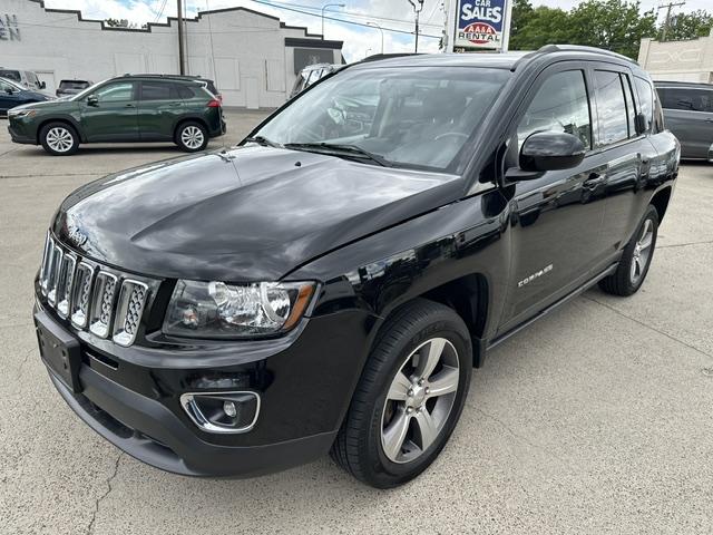 2017 Black /Charcoal Jeep Compass High Altitude 4WD (1C4NJDEB5HD) with an 2.4L L4 DOHC 16V engine, 6A transmission, located at 3200 1st Avenue North, Billings, MT, 59101, (406) 245-9055, 45.779270, -108.510742 - Local Trade-In with Great Options and Good Mileage! Leather, Power Moonroof, Power Seats, Automatic Transmission, Tilt Steering Column, Cruise Speed Control, Power Windows, Power Doorlocks, Remote Entry and Much More! CarFax Dealer. Auto Brokers of Montana/AA&A Auto Rental/Fox Car Rental- Photo#0