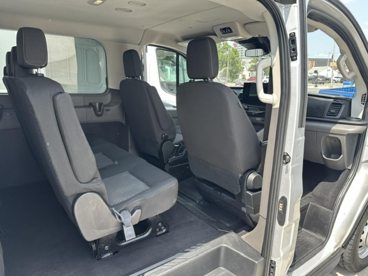 2023 SILVER /Gray Ford Transit 350 Wagon Low Roof XLT w/Sliding Pass. 148-in. WB (1FBAX9YG9PK) with an 3.5L V6 DOHC 24V engine, 6A transmission, located at 3200 1st Avenue North, Billings, MT, 59101, (406) 245-9055, 45.779270, -108.510742 - 1-Owner Off-Leased Passenger Van with Low Mileage. XLT Package, All Wheel Drive, Dual Overhead Cam Eco-Boost Engine, Privacy Glass, Cloth Interior, Front and Rear Heat and Air Conditioning, Extended 12 Passenger Seating and Regular Service Intervals. CarFax Dealer. Auto Brokers of Montana/AA&A Au- Photo#10