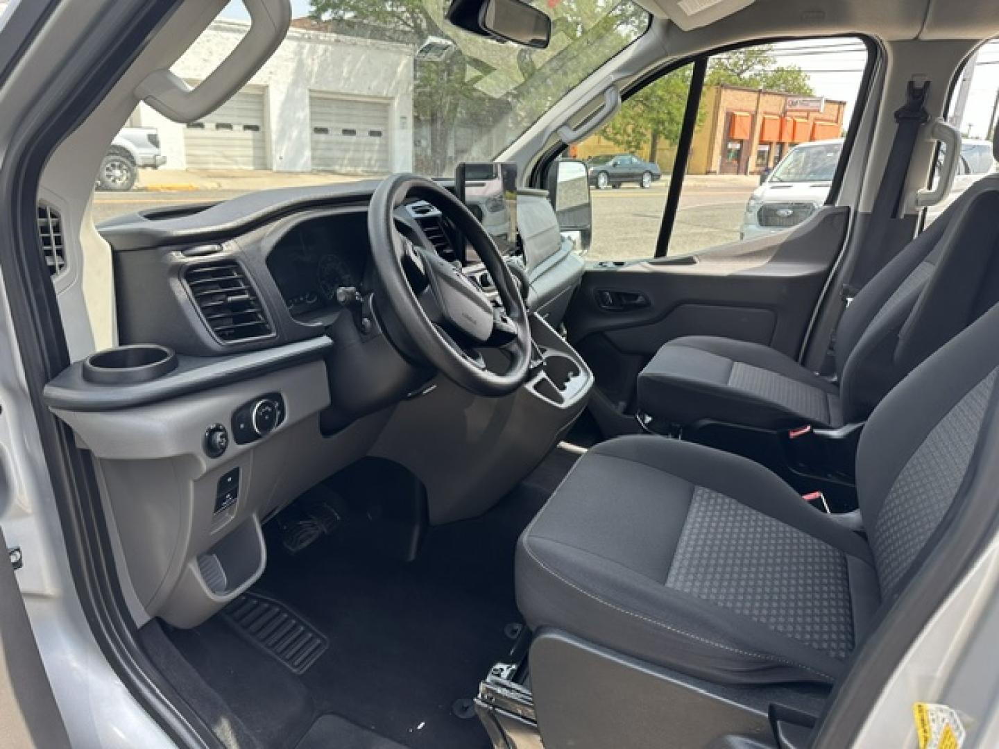 2023 SILVER /Gray Ford Transit 350 Wagon Low Roof XLT w/Sliding Pass. 148-in. WB (1FBAX9YG9PK) with an 3.5L V6 DOHC 24V engine, 6A transmission, located at 3200 1st Avenue North, Billings, MT, 59101, (406) 245-9055, 45.779270, -108.510742 - 1-Owner Off-Leased Passenger Van with Low Mileage. XLT Package, All Wheel Drive, Dual Overhead Cam Eco-Boost Engine, Privacy Glass, Cloth Interior, Front and Rear Heat and Air Conditioning, Extended 12 Passenger Seating and Regular Service Intervals. CarFax Dealer. Auto Brokers of Montana/AA&A Au- Photo#8