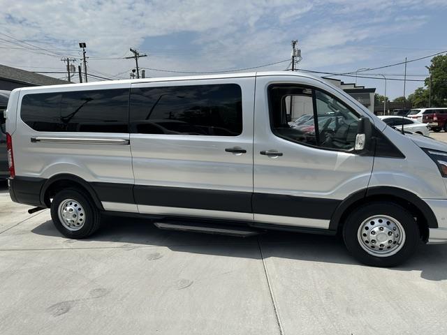 2023 SILVER /Gray Ford Transit 350 Wagon Low Roof XLT w/Sliding Pass. 148-in. WB (1FBAX9YG9PK) with an 3.5L V6 DOHC 24V engine, 6A transmission, located at 3200 1st Avenue North, Billings, MT, 59101, (406) 245-9055, 45.779270, -108.510742 - 1-Owner Off-Leased Passenger Van with Low Mileage. XLT Package, All Wheel Drive, Dual Overhead Cam Eco-Boost Engine, Privacy Glass, Cloth Interior, Front and Rear Heat and Air Conditioning, Extended 12 Passenger Seating and Regular Service Intervals. CarFax Dealer. Auto Brokers of Montana/AA&A Au- Photo#3